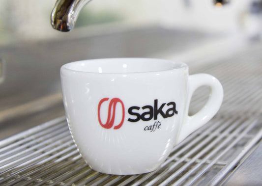 Saka Cappuccino Cup and Saucer